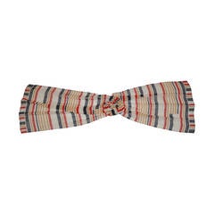Echarpe en mousseline de soie à rayures multicolores Halston