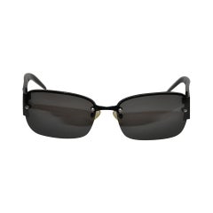 Granfranco Ferre Black Hardware & Lucite with Signature Logo Sunglasses