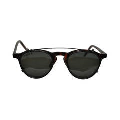 Gafas Poul Stig con montura de tortuga y lente "Clip On" con montura de herraje negro