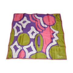 Sciarpa in seta astratta multicolore Vera Bold