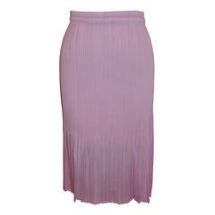 Issey Miyake Lavender "Pleated-Style" Pleated Skirt