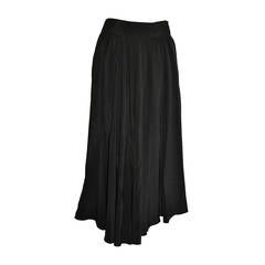 Oleg Cassini 'Boutique' Black Silk Evening Skirt