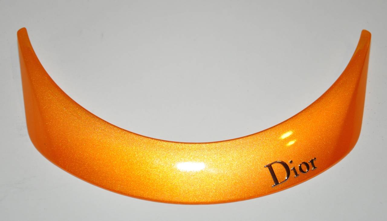 Christian Dior Tangerine Wrap Around with Optional Brim Sunglasses 1