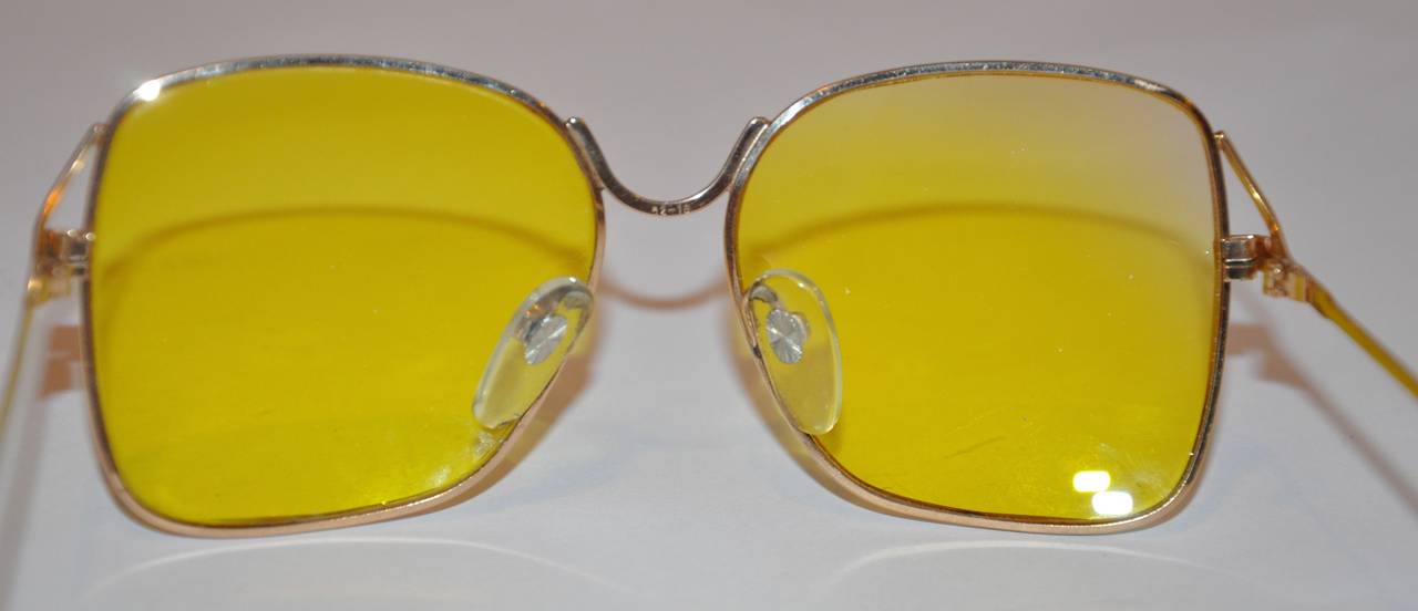 sunglass yellow lens