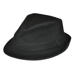 Retro Commes des Garcon Black Wool Fedora