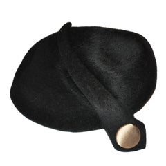 Vintage Mr. John Classic Black Detailed Cloche