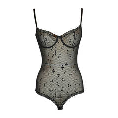 ERES Black Under-wired Cup Lace BodySuit