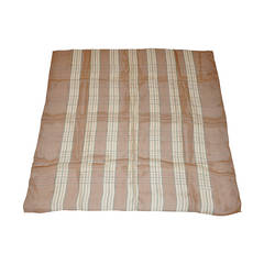 Pañuelo "A cuadros" Calvin Klein de gasa de seda multicolor