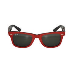 Retro Ray-Ban Thick Red & Black Lucite Sunglasses