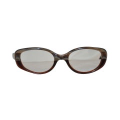 Vintage Morgenthal Frederics Swirls of Brown and Cream Tortoise Shell Frames