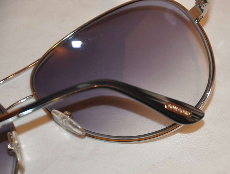 Tom Ford Silver hardware Sunglasses In Excellent Condition In New York, NY
