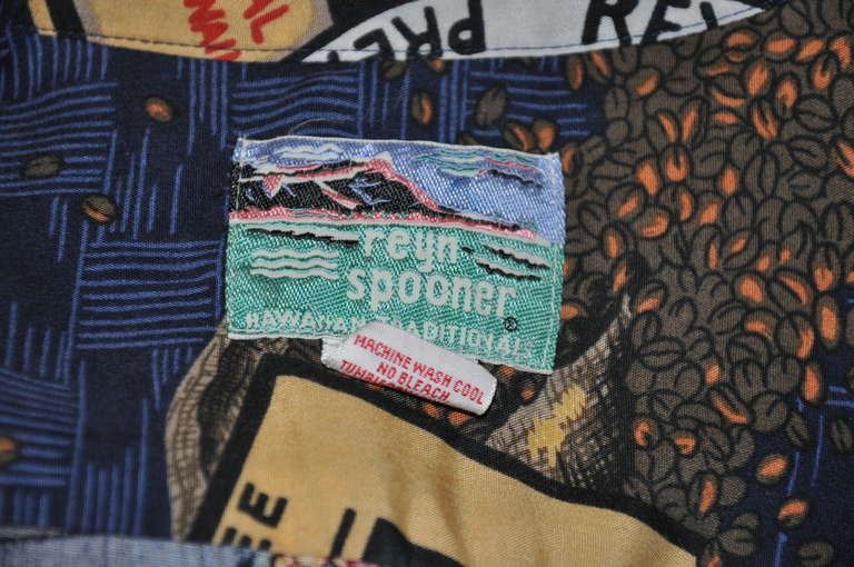 Reyn Spooner Hawaiian Theme Men's Shirt