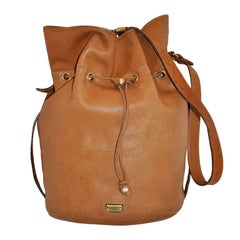 Ferre "Limited Edition" Lambskin with Ostrich Hobo Shoulder Bag