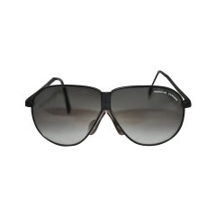 Vintage Porsche Carrera Black Hardware Folding Sunglasses