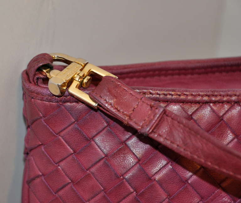 fuchsia metallic purse