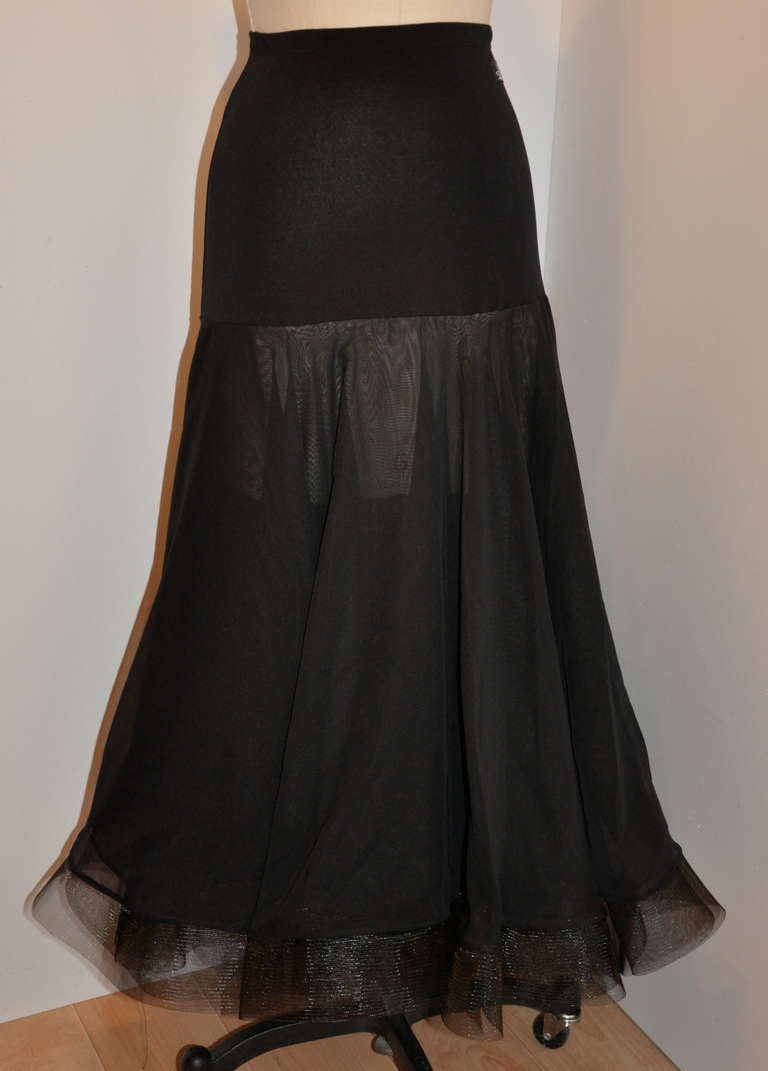 Aspesi Black Tapered Full Underskirt