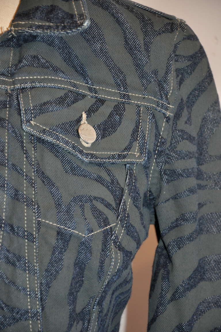 leopard print jean jacket