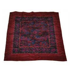 Pañuelo de Seda Floral Multicolor