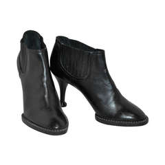 Kenzo Black Calfskin Ankle Boots 6