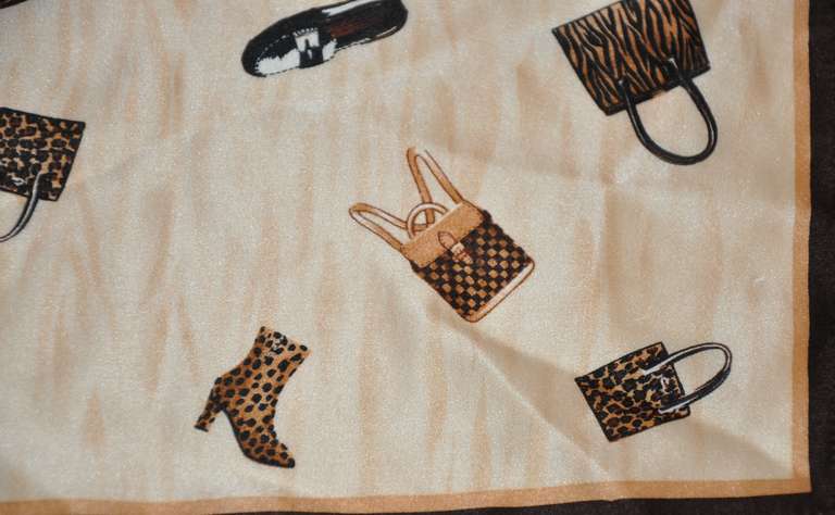 Ce merveilleux foulard en soie 