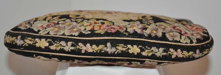 Women's Multi-Colored Floral Hand-Done Tapestry Handbag