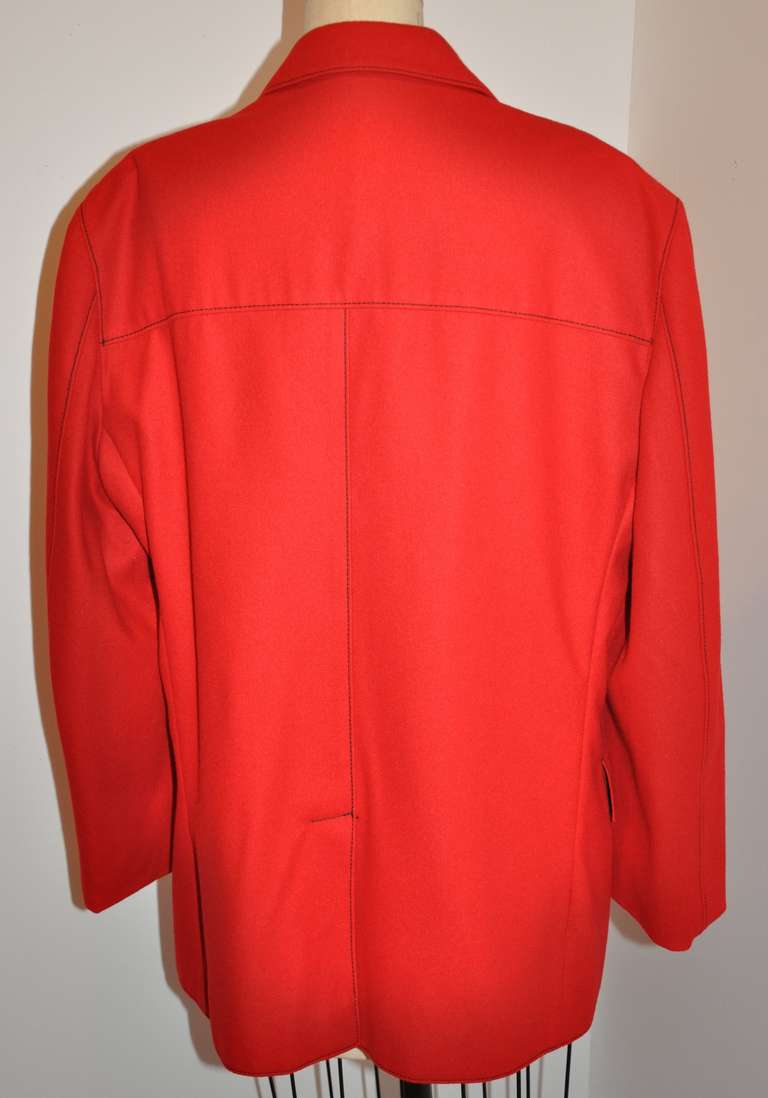 red wool jacket mens