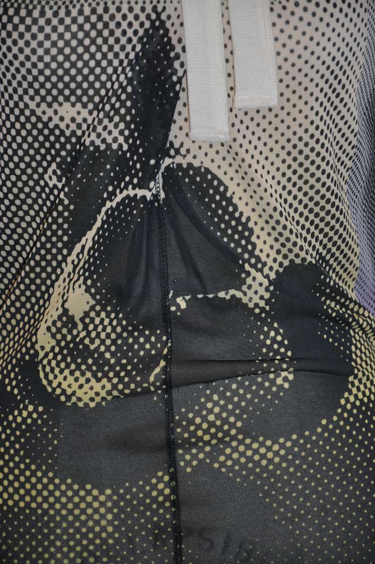 Black Jean Paul Gaultier Maille 'Tie Neck' Top For Sale