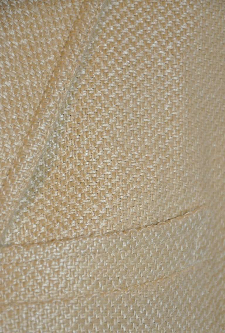 Ralph Lauren (Black Label) Chaqueta clásica de lino beige en venta 1