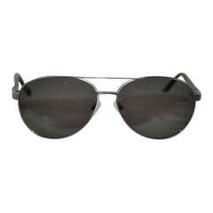 Tumi Brushed Silver Titanium Frame Sunglasses & Case