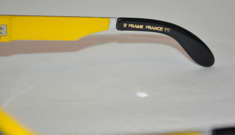 oversized yellow lens sunglasses