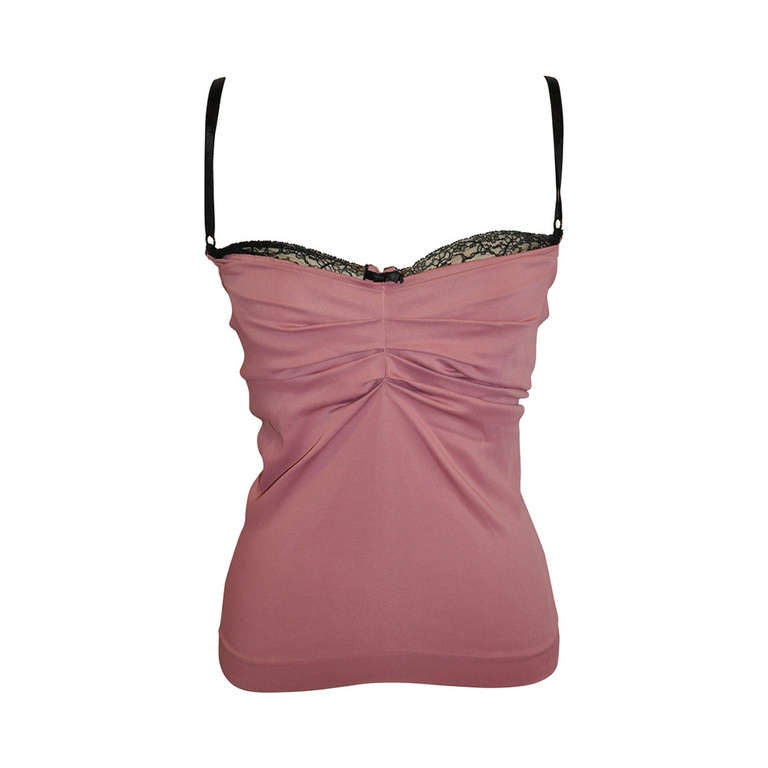 Dolce & Gabbana Rose with Build-In Bra Sleeveless Top