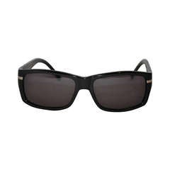 Retro Yves Saint Laurent Black Lucite with Gold Hardware Sunglasses