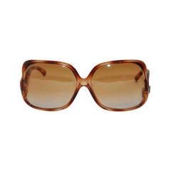 Retro Emilo Pucci Tortise-Shell Square-Frame Sunglasses