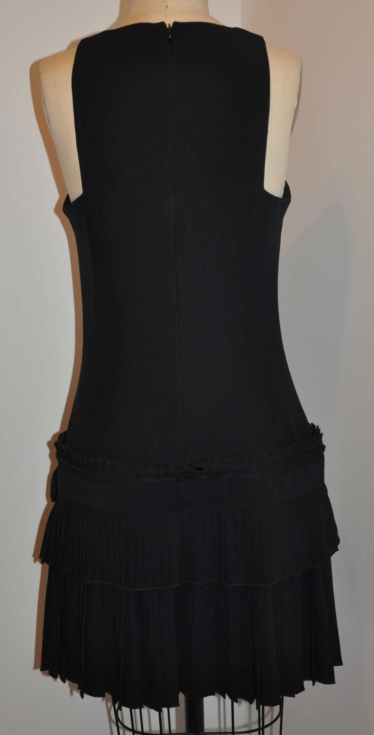 lined black dress