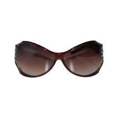 Yves Saint Laurent Violette Lucite „Swirls“-Sonnenbrille mit Hardware-Akzent