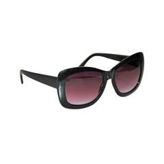 Halston Thick Black Lucite Sunglasses 3