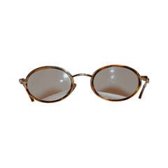 Vintage Gianni Versace Gold Hardware Frame with Tortoise Shell Eyeglasses
