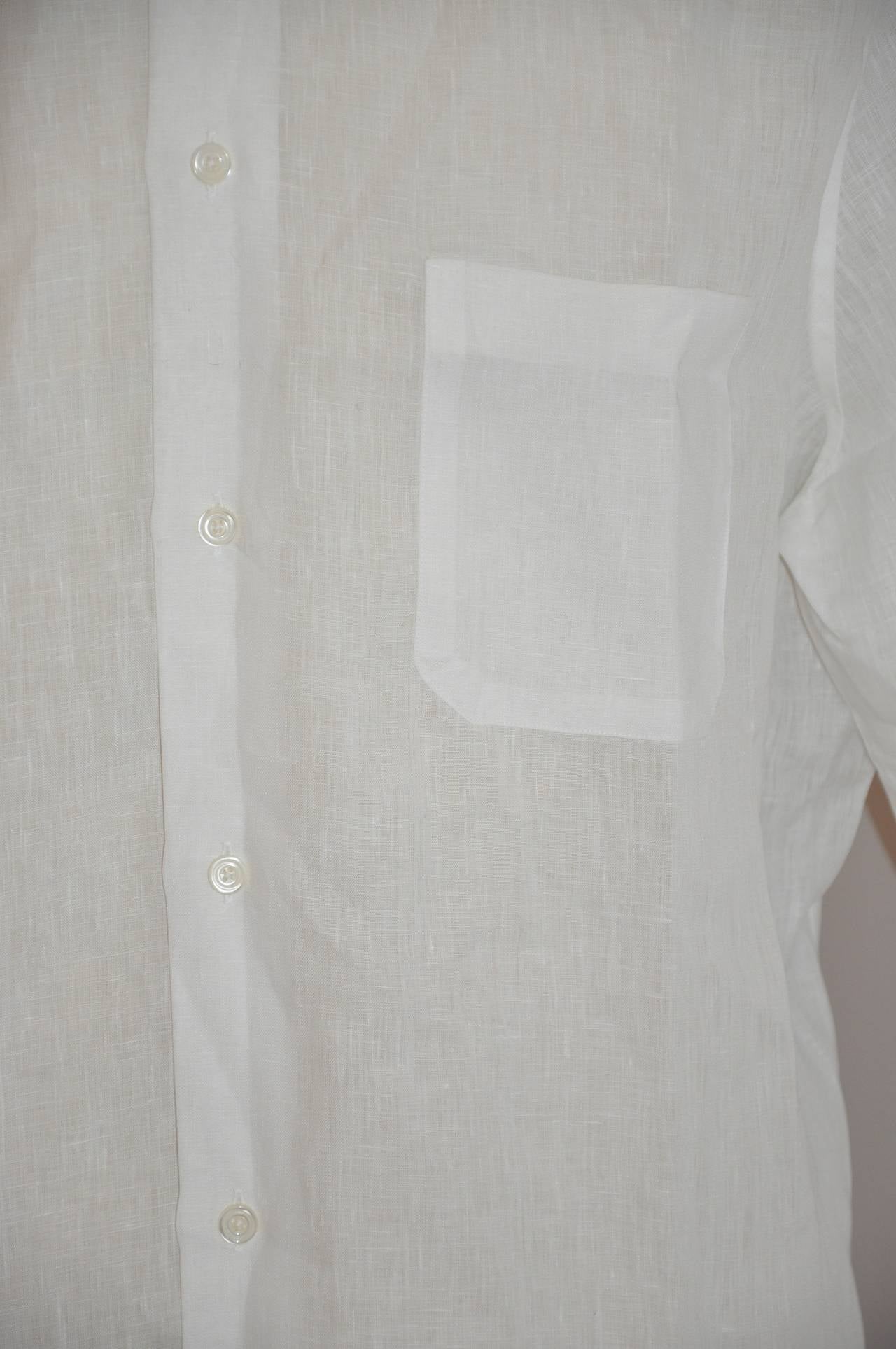 hermes linen shirt