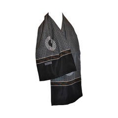 Japanese Print Double-Layered Men's Scarf