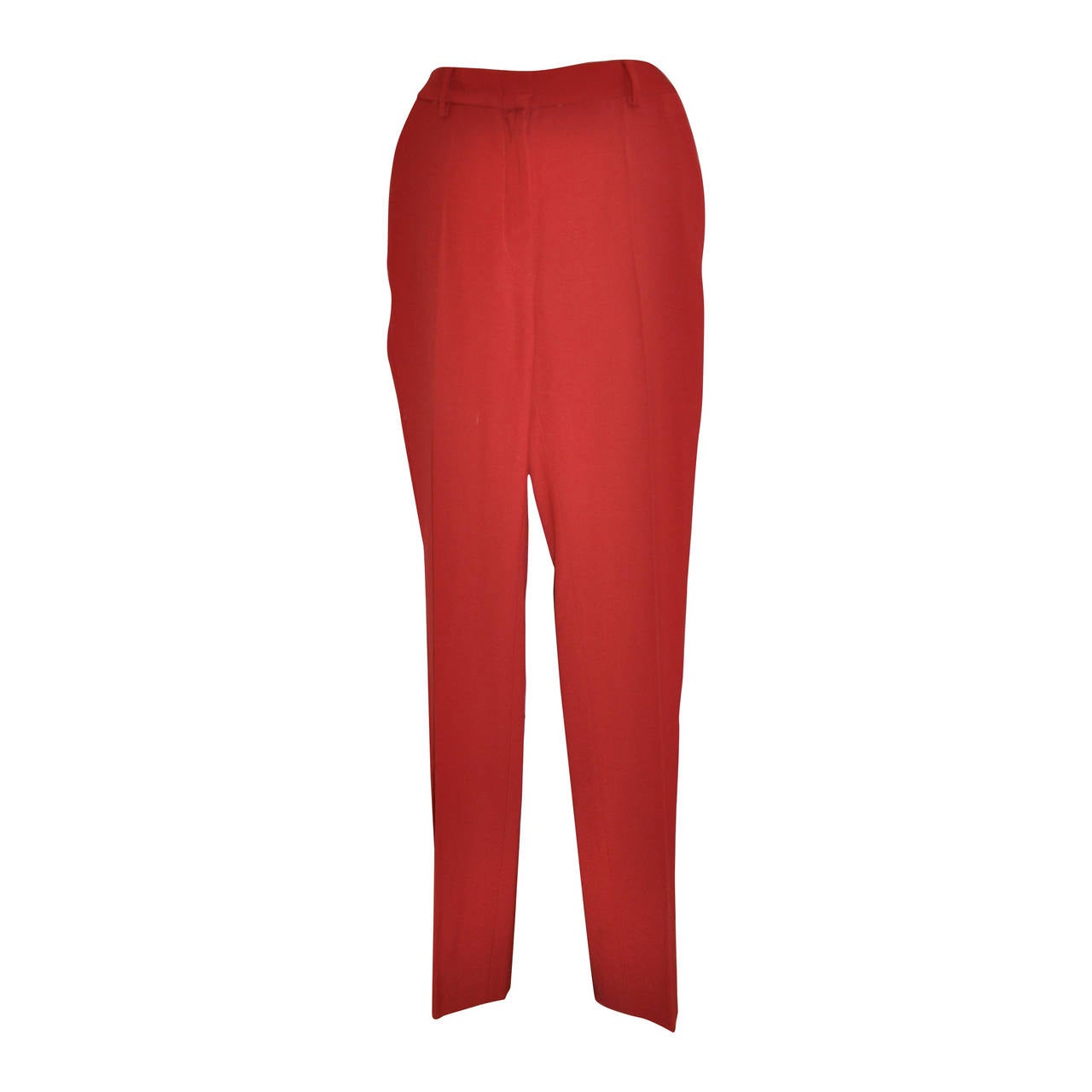 Moschino Classic Deep Red Trouser For Sale