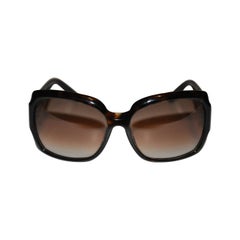 Yves Saint Laurent Black Lucite with Signature Name Sunglasses