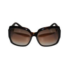 Yves Saint Laurent Black Lucite with Signature Name Sunglasses 6