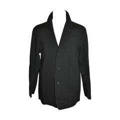 Issey Miyake Men's Dark Navy Cotton Jacket