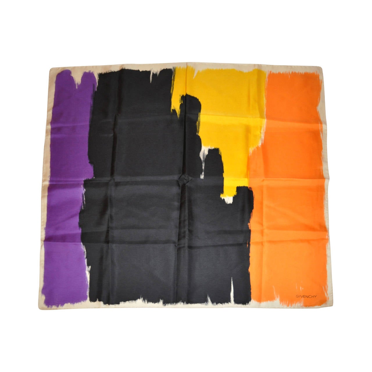 Givenchy Bold Abstract Silk Scarf For Sale