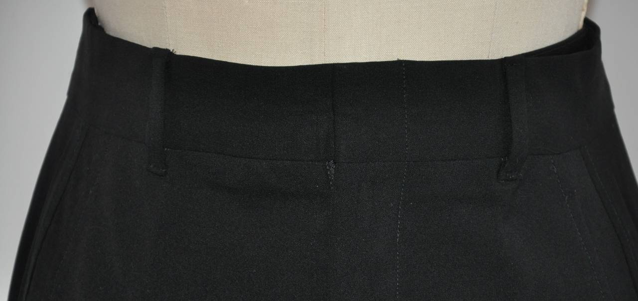 Gucci black signature wool gabardine trousers measures 31