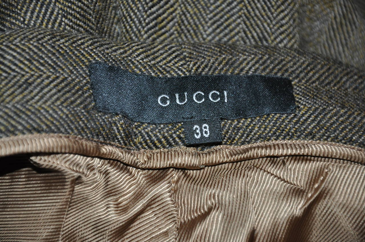 gucci wool trousers