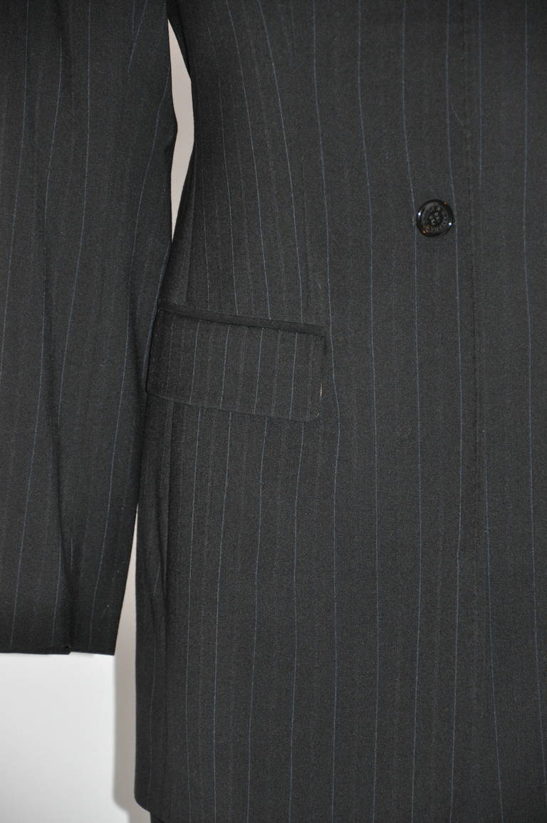 pinstripe pant suit