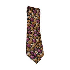 Pierre Balmain Floral Silk Men's Tie