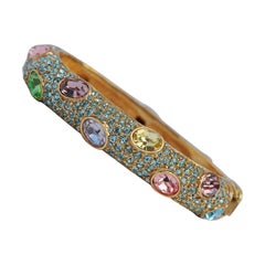 Pulsera de oro con incrustaciones de brillantes multicolor Ciner
