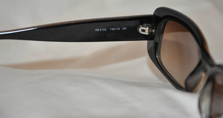 Ray Ban Golden Bronze with Black Interior Lucite Sunglasses For Sale at ...
